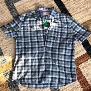 NWT Men’s Plaid Blue Shirt